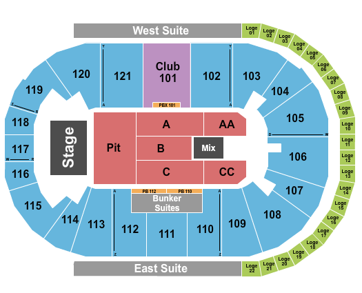 Regions Arena Next Event Seating Chart