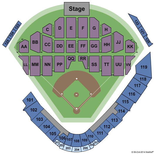 Regions Field Dalai Lama Seating Chart