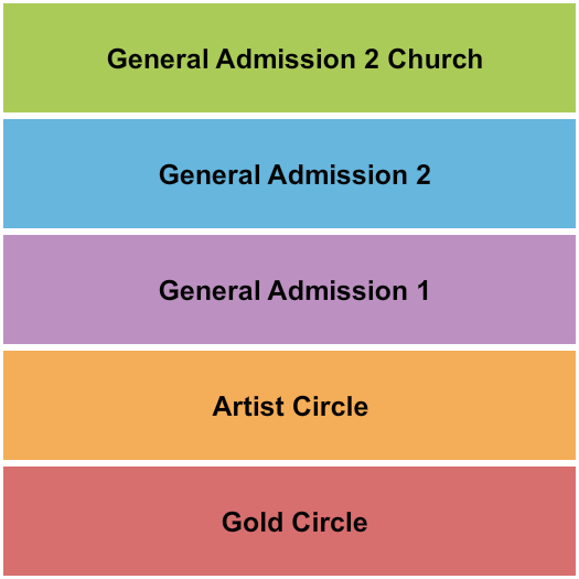 Relentless Church - SC We The Kingdom Seating Chart