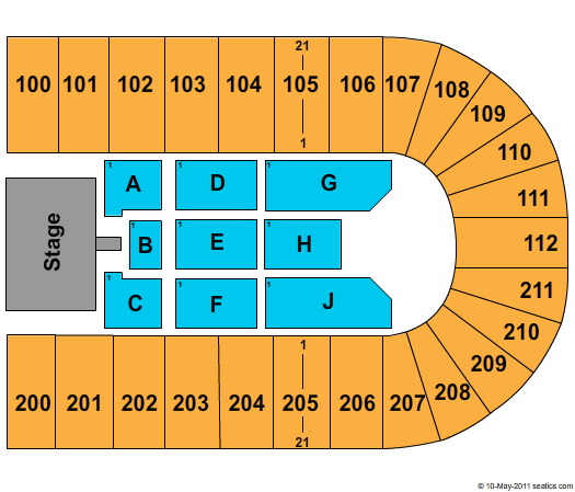 NRG Arena American Idol Seating Chart