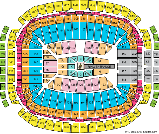 NRG Stadium Wrestling Seating Chart