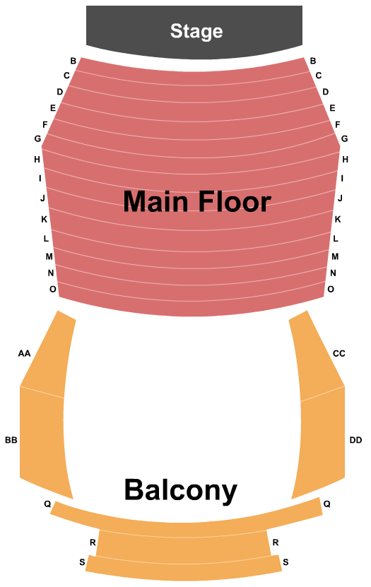 Remai Arts Centre - Rawlco Radio Hall End Stage Seating Chart
