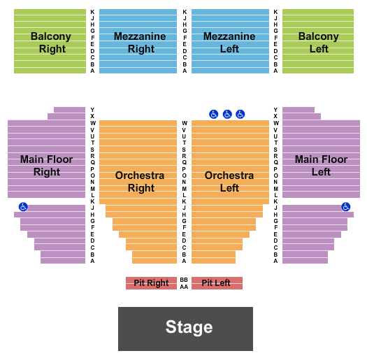 Renaissance Theatre - OH Seating Chart