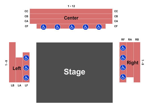 Renaissance Theatre - VA Endstage Seating Chart
