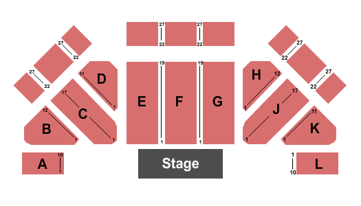Reno Ballroom End Stage Seating Chart