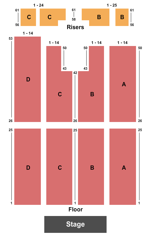 Reno Ballroom Endstage - Northsouth 2 Seating Chart