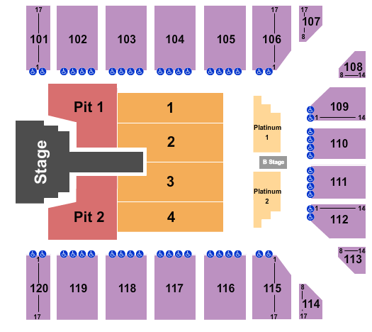 Reno Events Center Brandon Lake Seating Chart