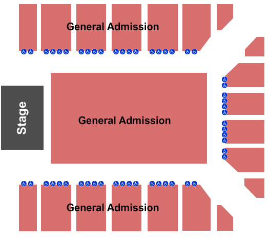 Reno Events Center Endstage All GA Seating Chart