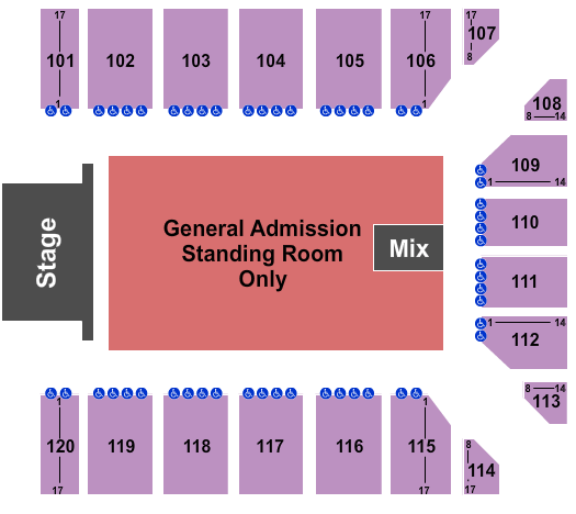 Reno Events Center Ghost - The Band Seating Chart