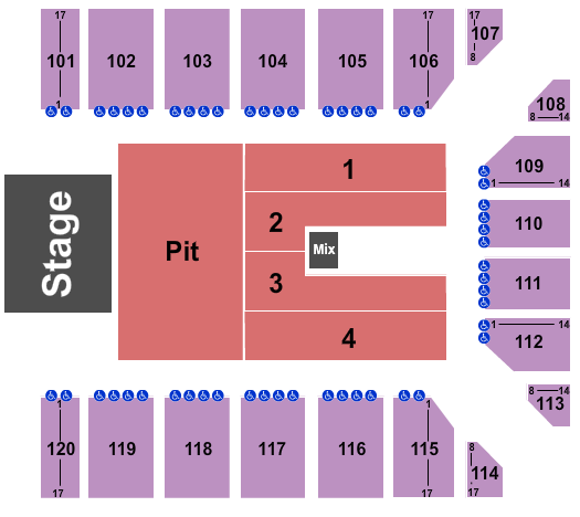 Reno Events Center Seating Chart End Stage