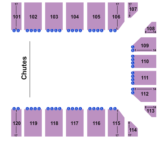 Reno Events Center PBR Seating Chart
