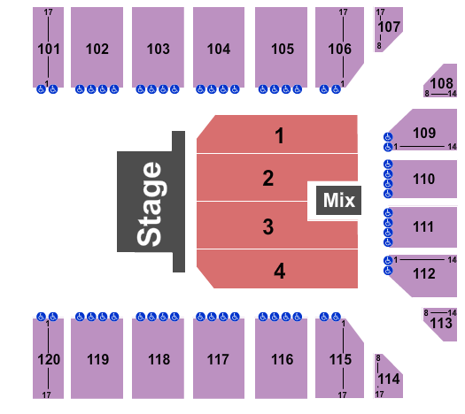 Reno Events Center Sesame Street Live Seating Chart