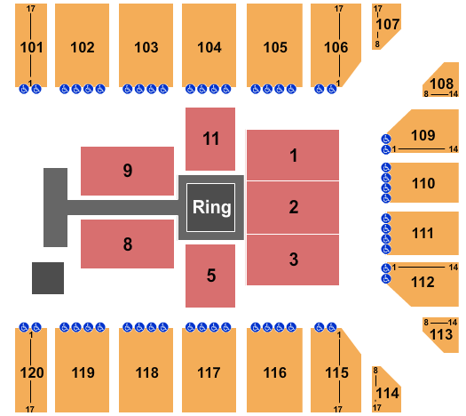 Reno Events Center WWE 2 Seating Chart