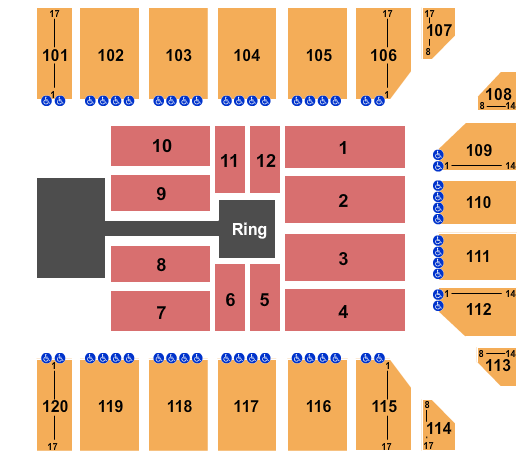 Reno Events Center WWE Seating Chart