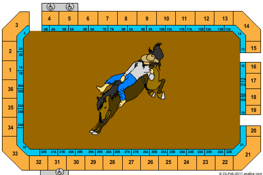 Reno-Sparks Livestock Events Center Rodeo Seating Chart