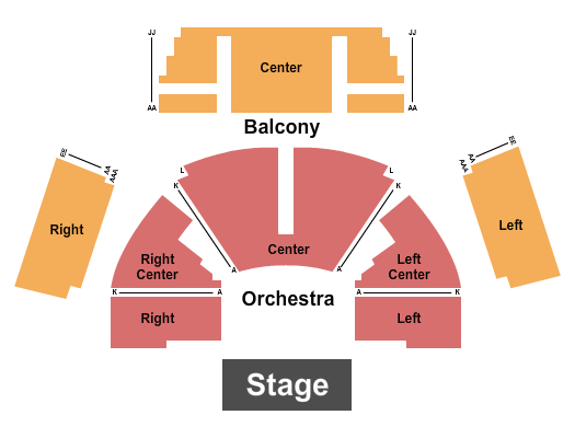 Repertory Theatre Of St. Louis - Browning Mainstage Endstage Seating Chart