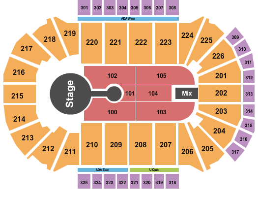 Resch Center Blake Shelton Seating Chart