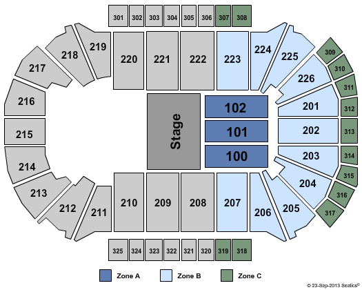 Resch Center Disney Live Zone Seating Chart