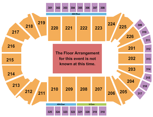 Find your seats with this Resch Center Seating Chart