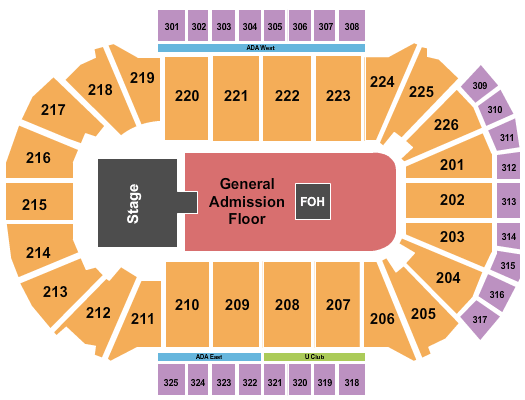 Resch Center Ghost -  The Band Seating Chart