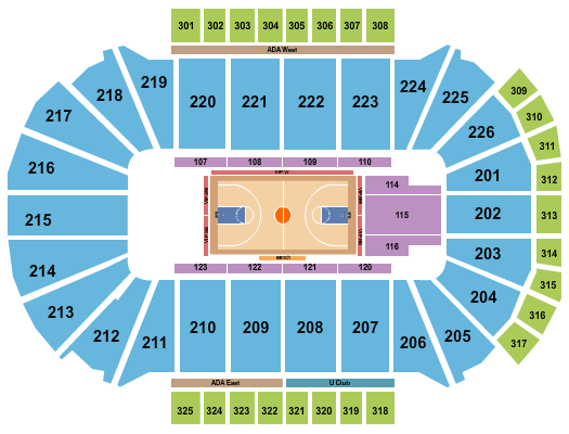 Resch Center Harlem Globetrotters 2 Seating Chart