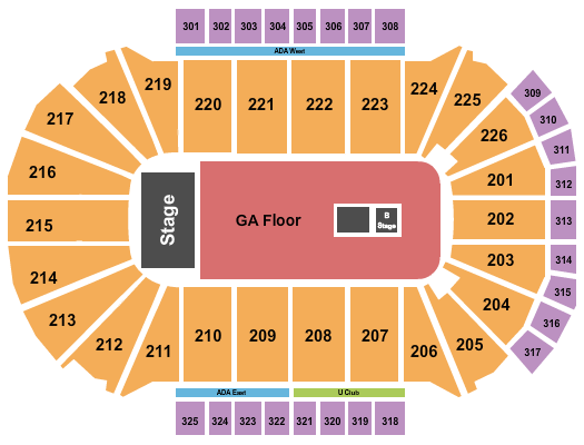 Resch Center Knotfest Seating Chart