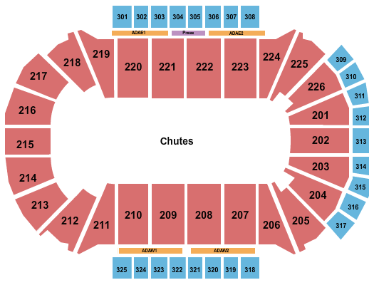 Resch Center Rodeo Seating Chart