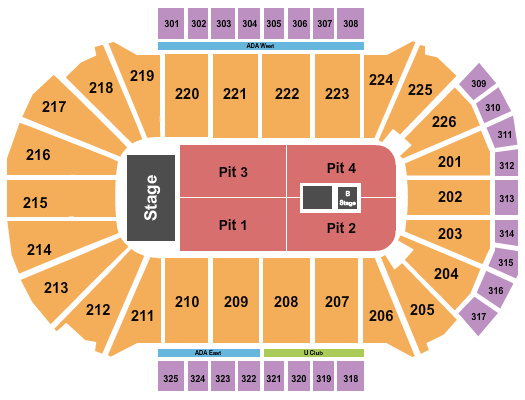 Resch Center Shinedown Seating Chart