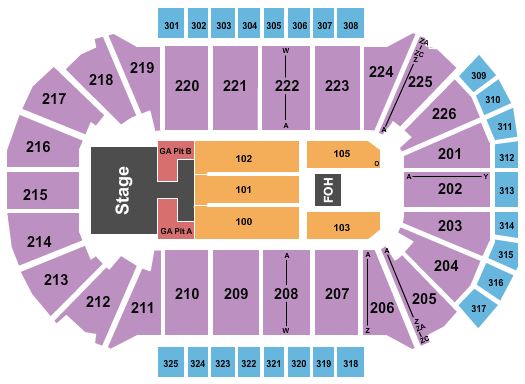 Resch Center Toby  Keith Seating Chart