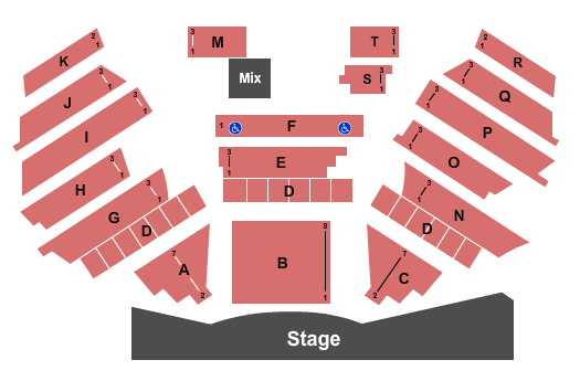 Resorts Atlantic City - Superstar Theater Endstage 2 Seating Chart