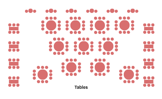 Resorts Atlantic City - Superstar Theater Tables Seating Chart