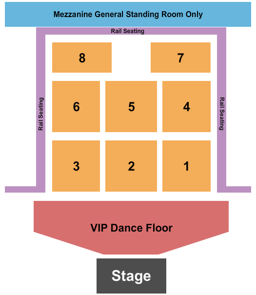 Revel Entertainment Center Endstage VIP Dance Floor Seating Chart
