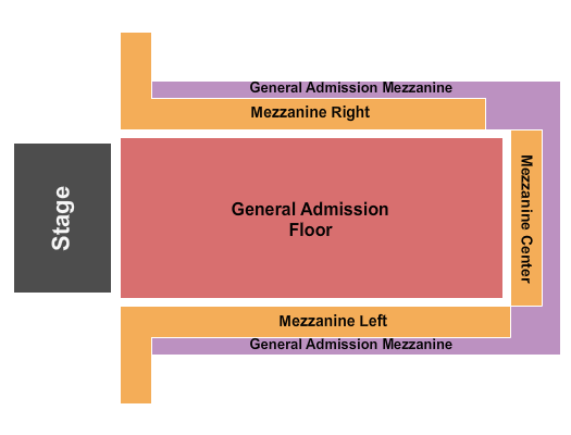 Revel Entertainment Center GA Floor/RSV & GA Mezz Seating Chart