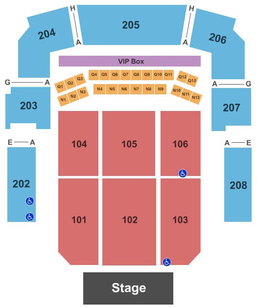 Festival Pier Seating Chart