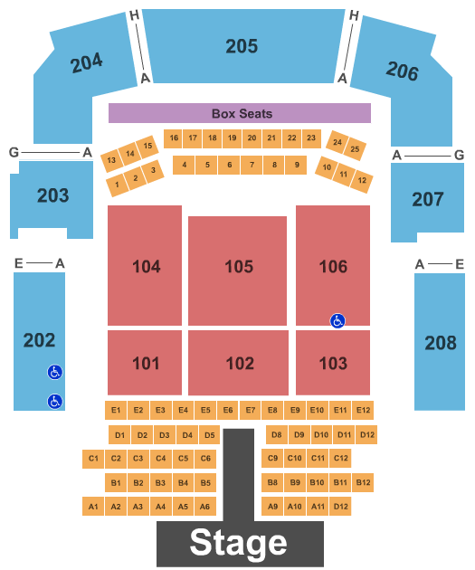 Bayou Music Center 104.1 KRBE Seating Chart