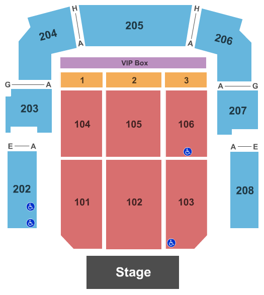 Bayou Music Center Theater Setup Seating Chart