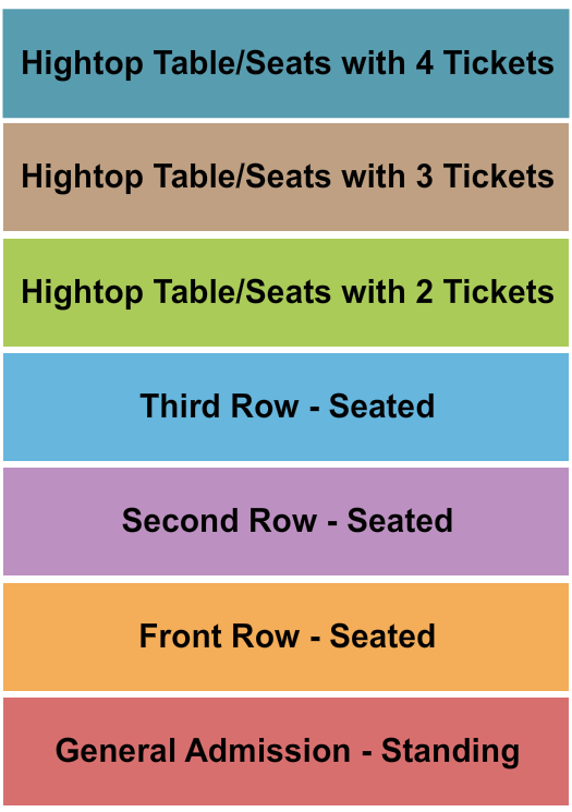 Reverb - PA Endstage Seating Chart