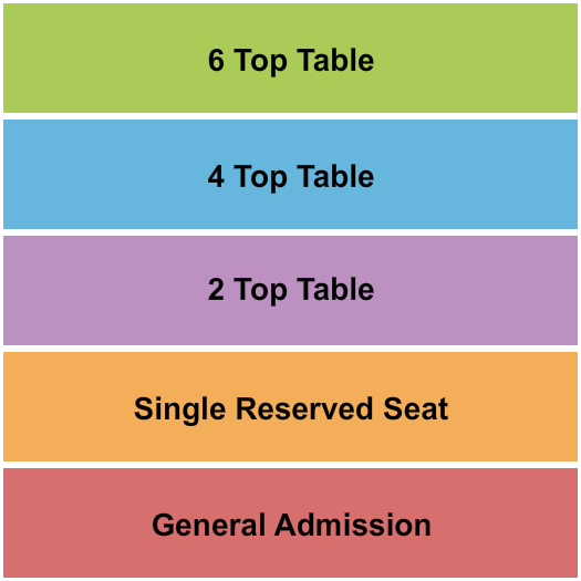 Revolution Music Room Seating Chart