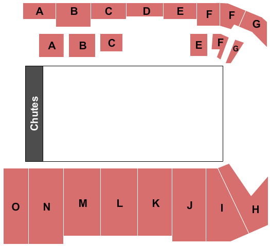 Bonnetts Energy Arena at Bonnetts Energy Centre PBR Seating Chart