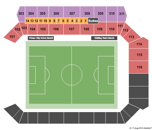 Rochester Community Sportsplex Flower City Union Seating Chart