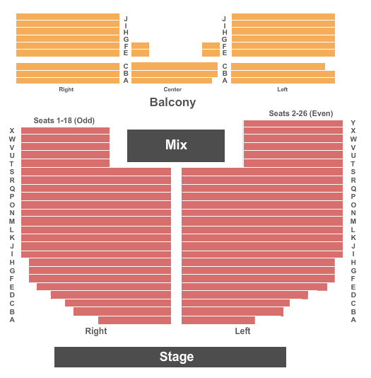 Rialto Theatre Seating Chart And Maps Tucson