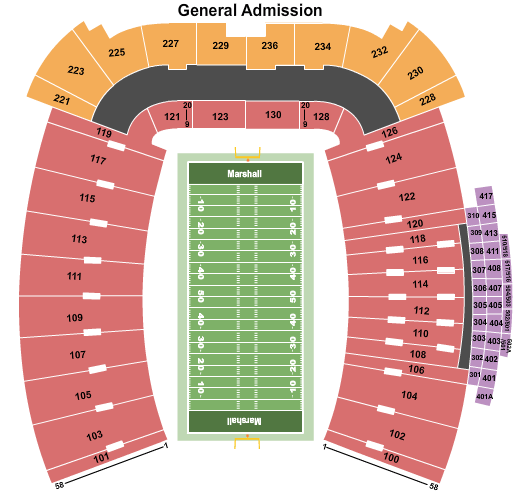 FIU Football Stadium Football Seating Chart