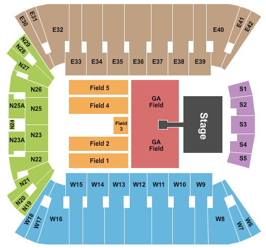 Rice Eccles Stadium Imagine Dragons Seating Chart