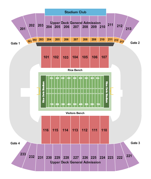 Rice Owls Stadium Tickets & Seating Chart Event Tickets Center