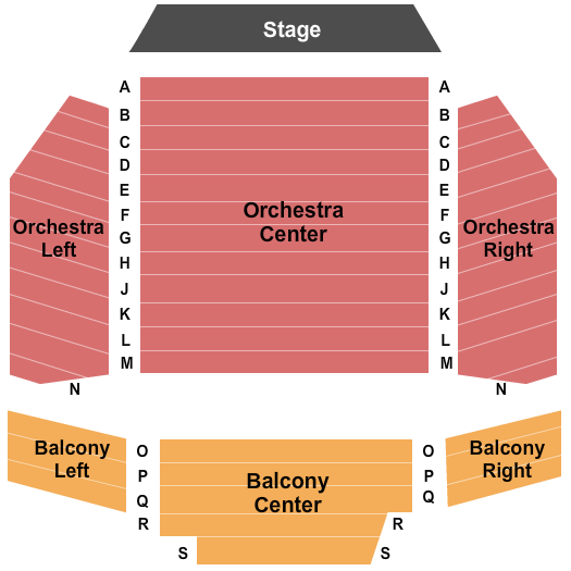 Richard J. Ernst Theatre End Stage Seating Chart