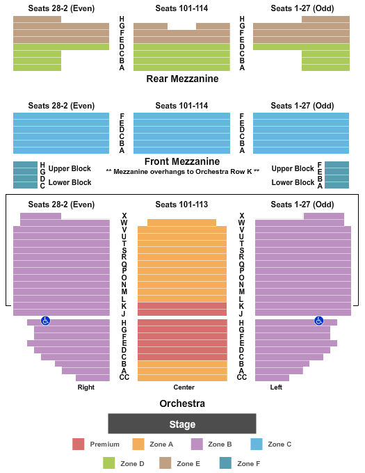Ticketnetwork Seats And Suites Richard Rogers Int Zone - test Seating Chart