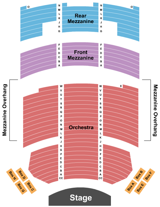 Richard Rodgers Theatre Seating Map