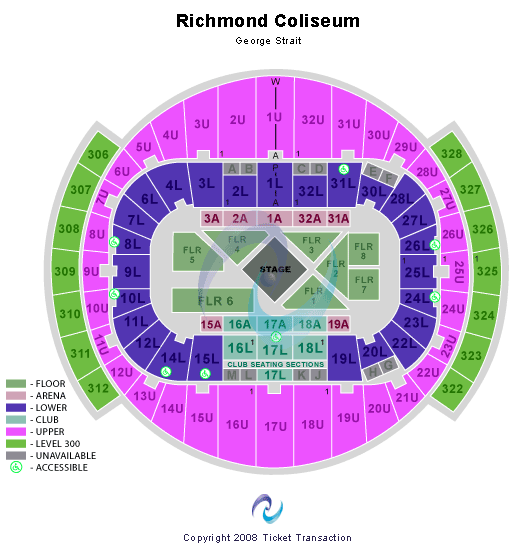 Richmond Coliseum George Strait Seating Chart