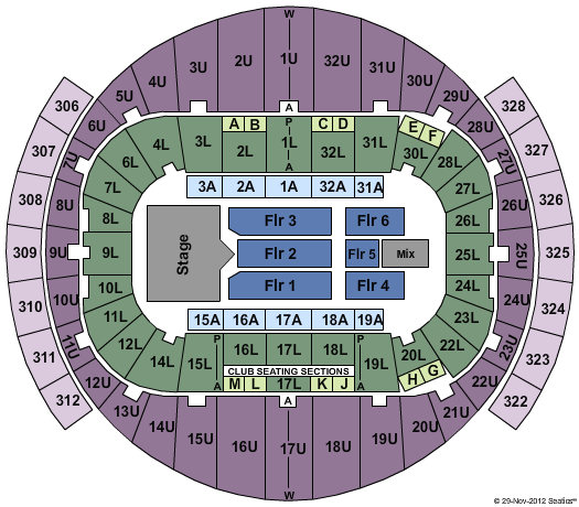 Richmond Coliseum Carrie Underwood Seating Chart