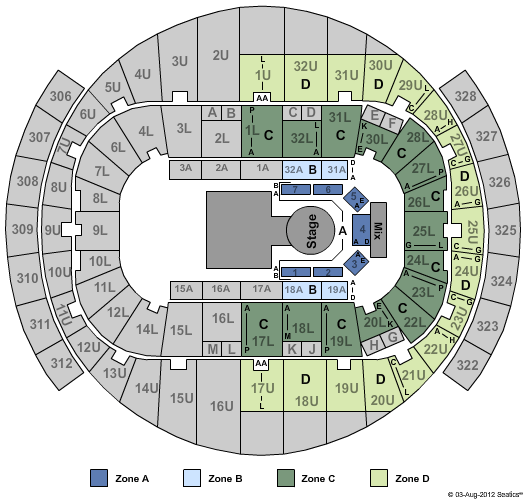 Richmond Coliseum Dralion Zone Seating Chart